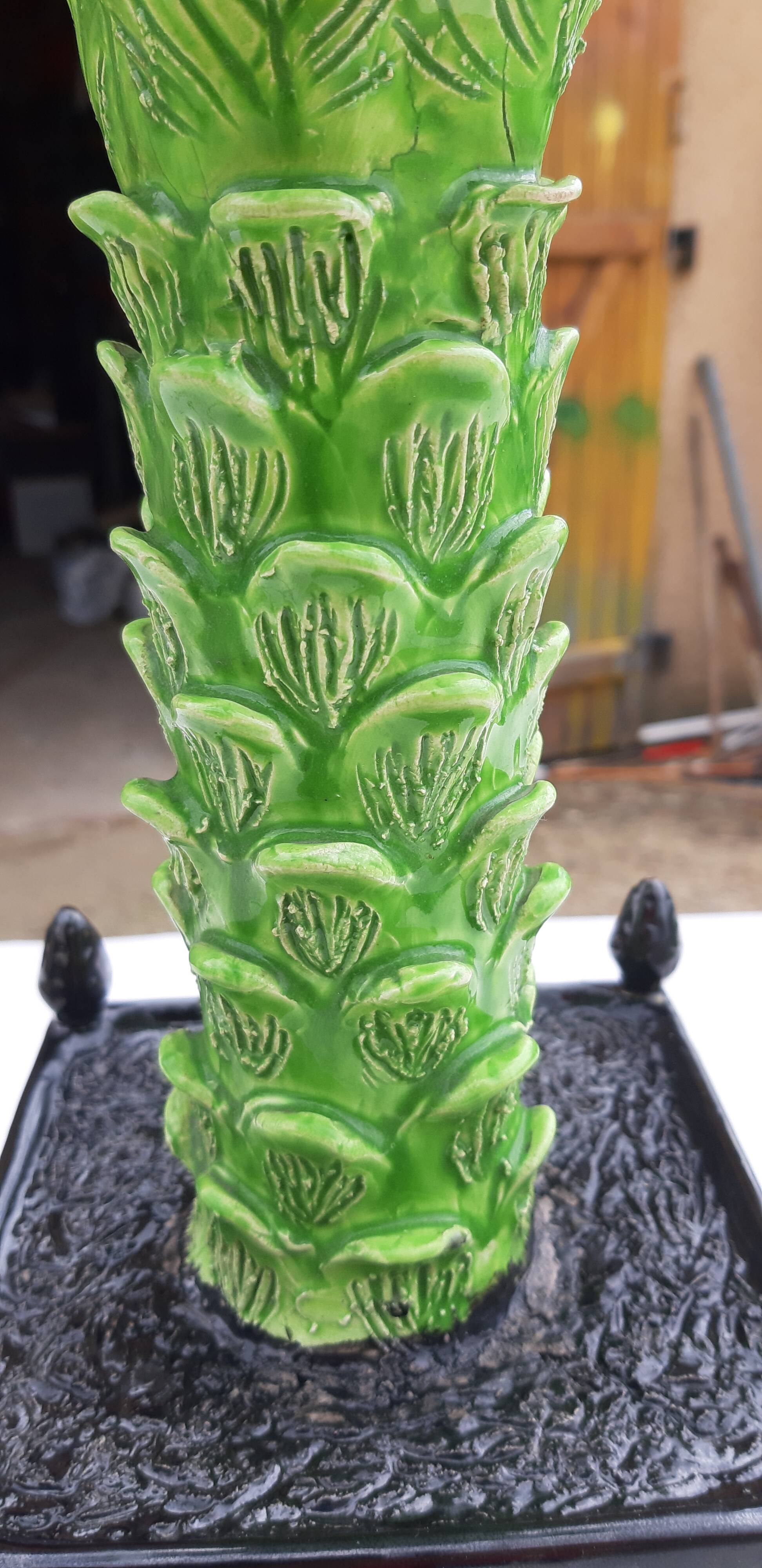 Ceramic lamp by Jean Roger France circa 1960