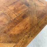 1940s inlaid oak coffee table