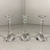 Ingo Maurer crystal candle holders Val St Lambert Belgium 1990’s