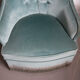 Fauteuil crapaud gris bleu