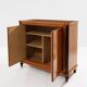 Jules Leleu cabinet merisier marqueté 2 portes bronze 1940