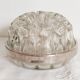 Pique fleurs en verre XXL , vase, centre de table  , cerclage argent