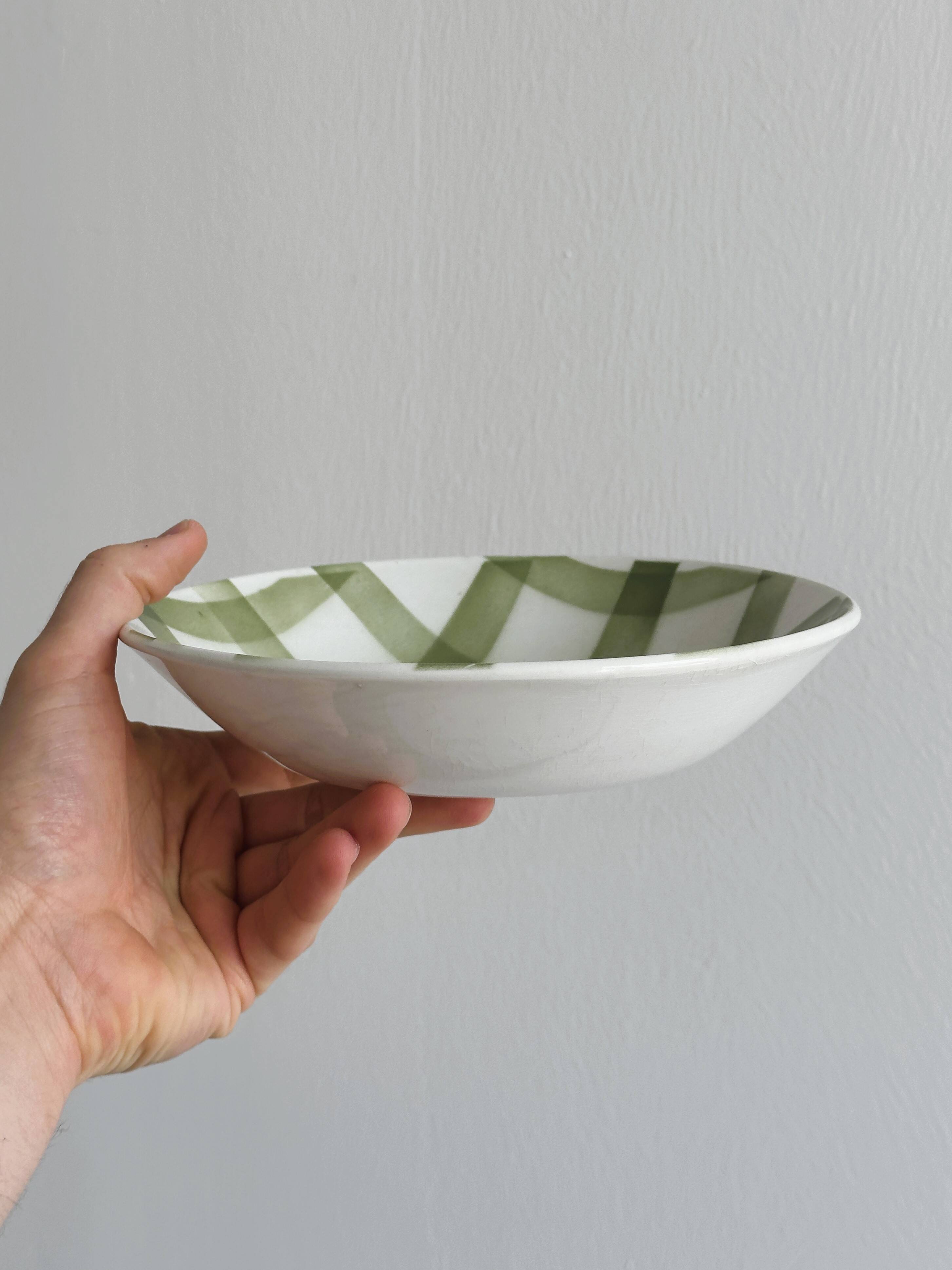 Two flat salad bowls from Moulin des Loups