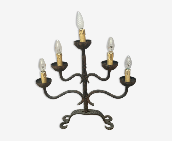 Lampe de table candélabre 5 ampoules