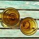 4 verres ambrés Pernod vintage