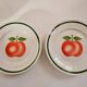 Moulins des loups plate and dish, apple pattern