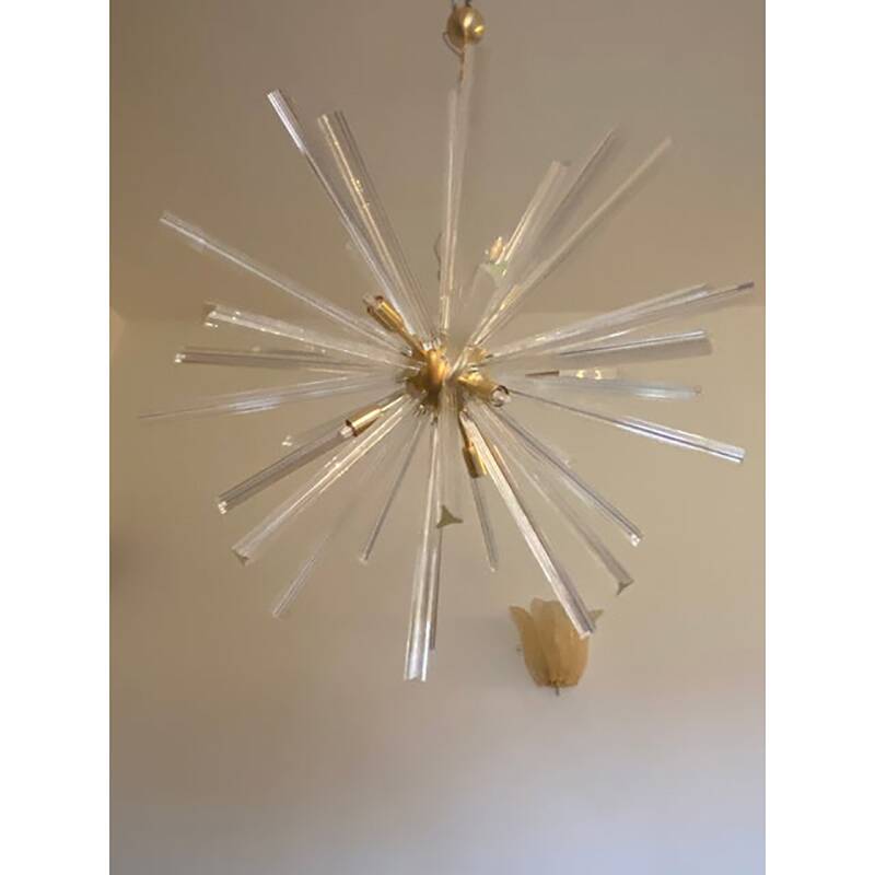 Sputnik Chandelier in Murano Glass Style From Italy