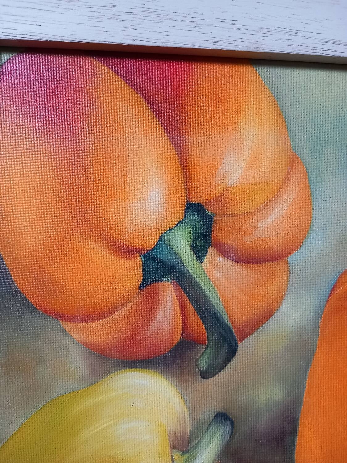 Still life painting "peppers"