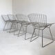 Lot de 4 chaises par Harry Bertoia pour Knoll, vers 1980