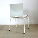 Set of 4 industrial stacking chairs