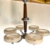 6-light art deco chandelier