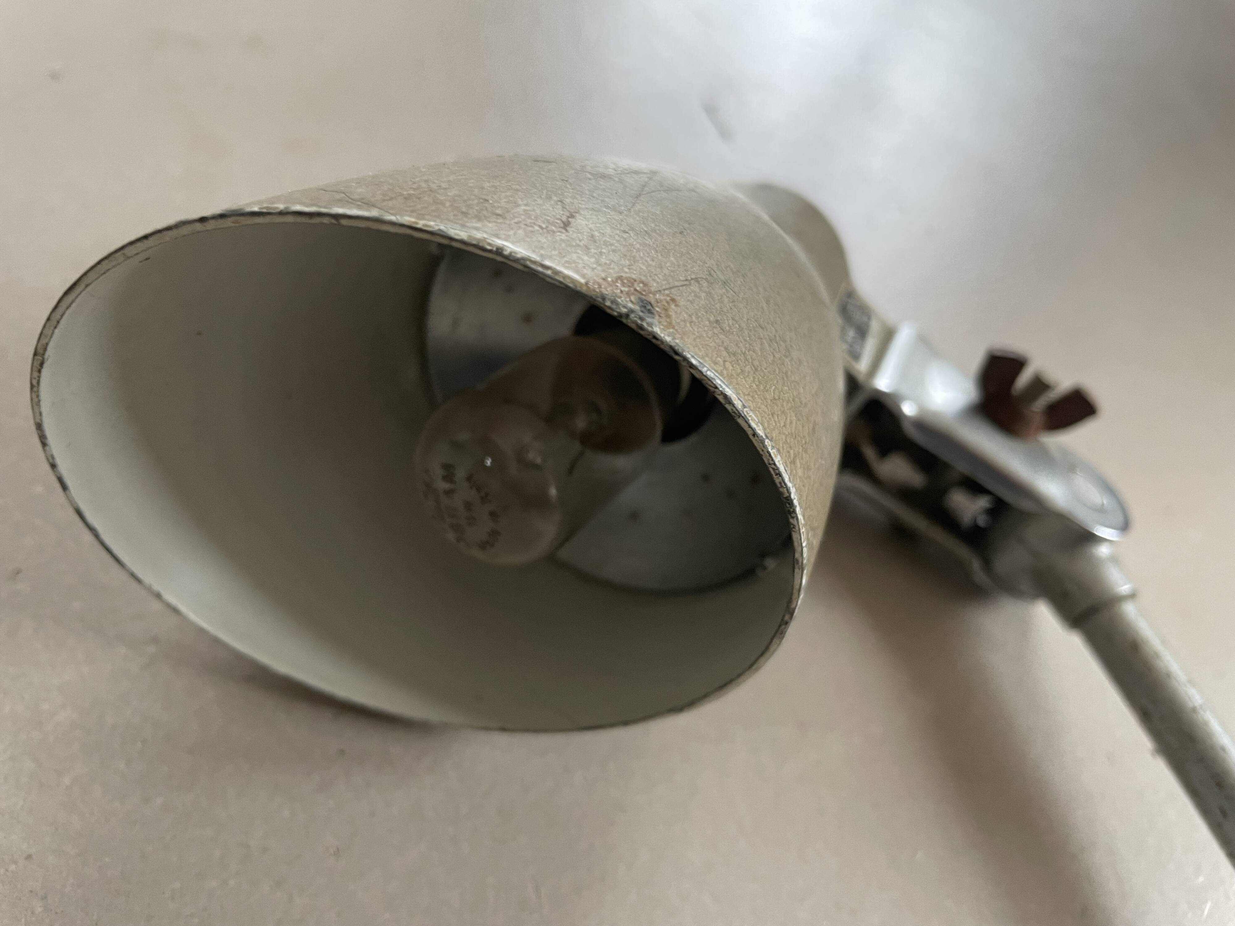 Old industrial articulated lamp