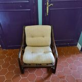 Bamboo armchair circa 1970