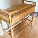 Vintage bamboo and rattan desk