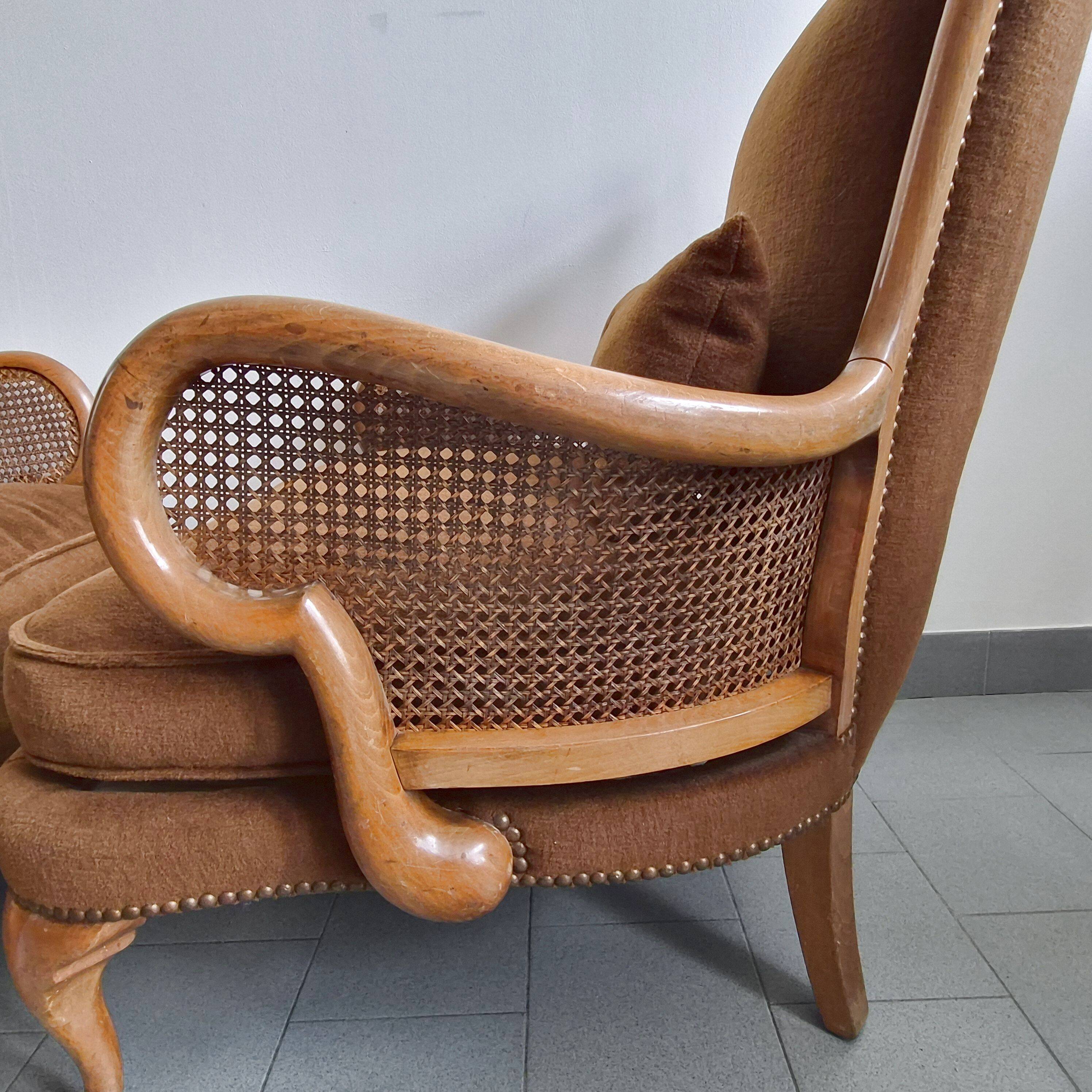 Paire de bergères vintage