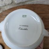 Cafetière en porcelaine Limoges Guy Degrenne échantillon avec dorure