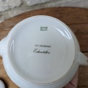 Guy Degrenne Limoges porcelain coffee pot sample with gilding