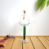 Blown glass oil lamp