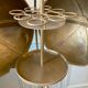 Atypical industrial furniture riveted sphere