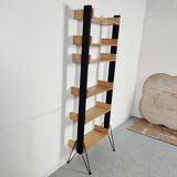 Bibliothèque modulable autoportante scandinave , années 60