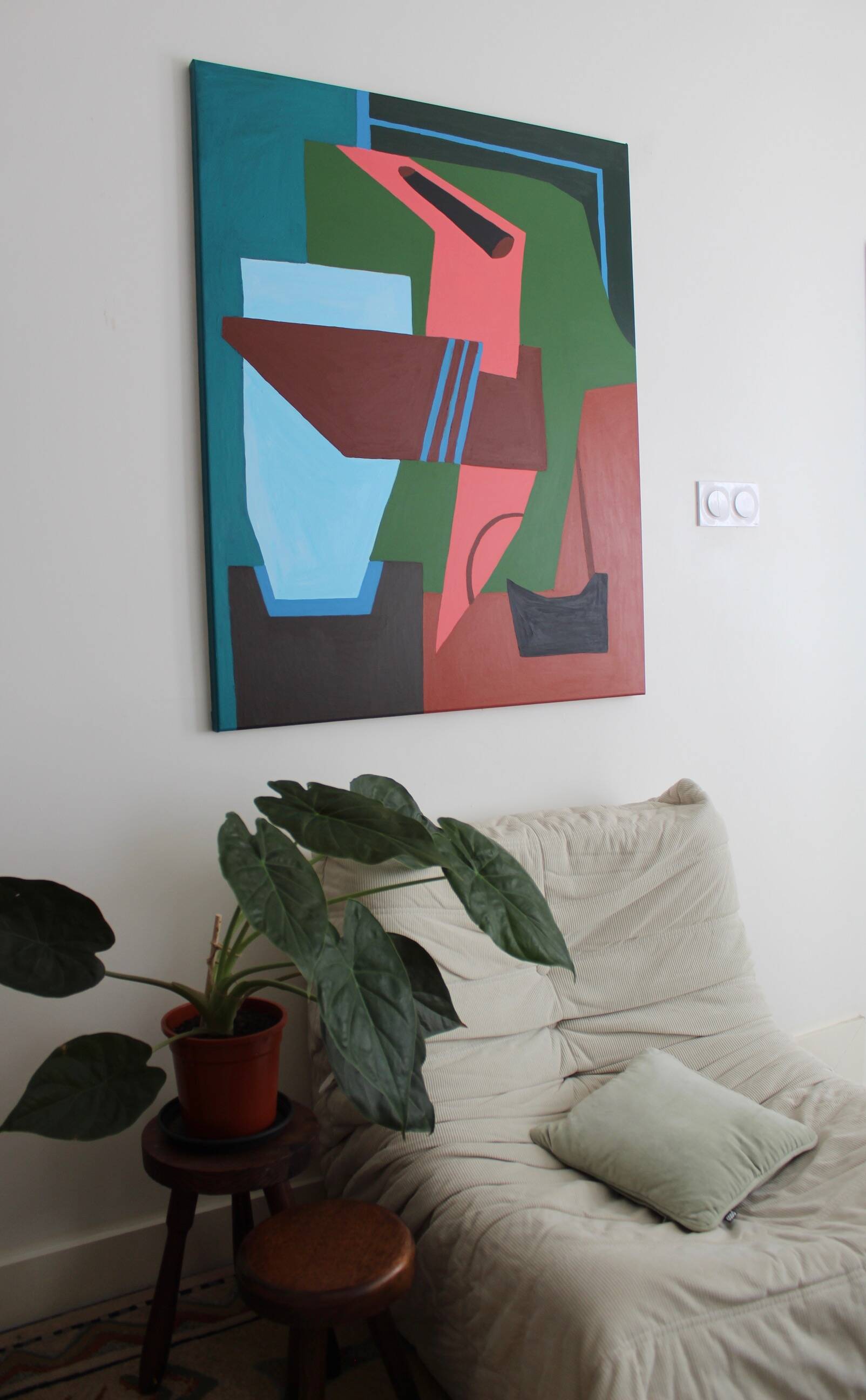 Abstract canvas "Clarity" by Bodasca