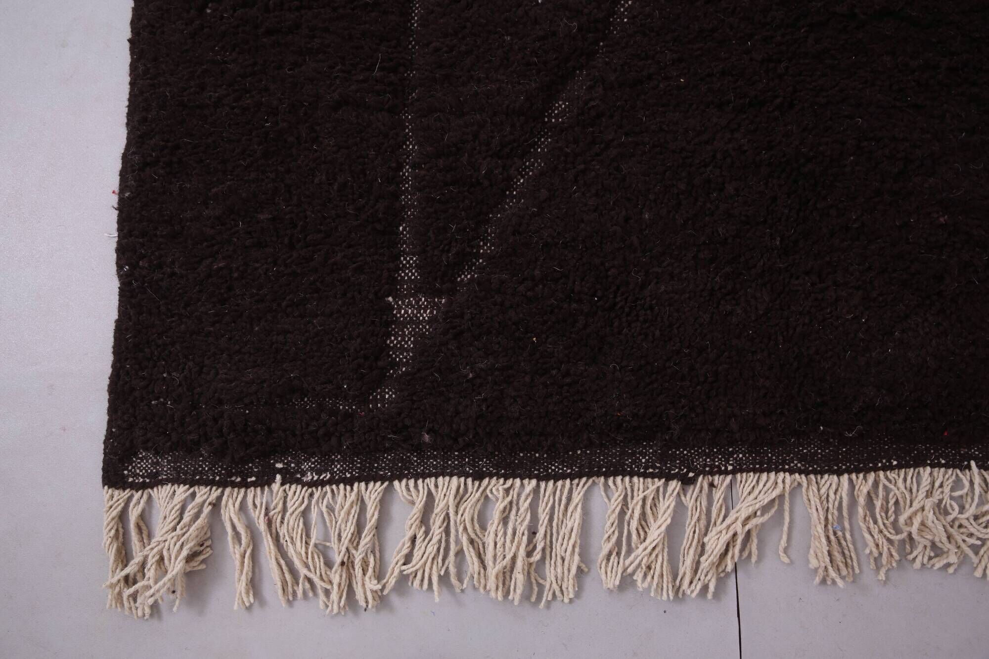 Espresso Brown Moroccan Rug 248 x 310 cm - Vintage Moroccan Rug  Bohemian