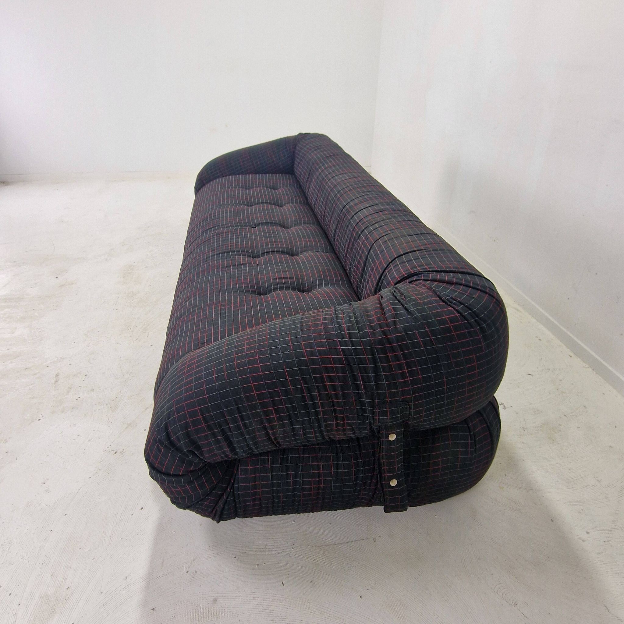 Anfibio 3-Seater Sofa Bed by Alessandro Becchi for Giovannetti, 1970's