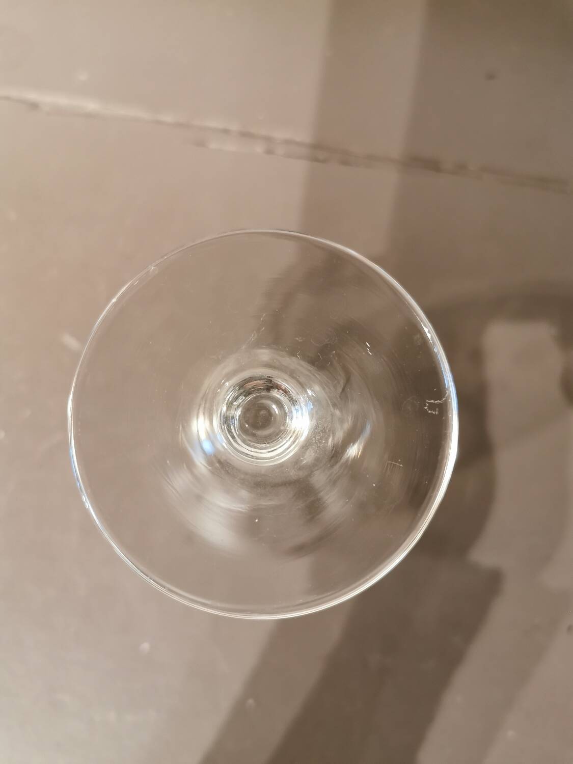 Set of 9 crystal glasses from the Napoleon III period