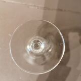 Set of 9 crystal glasses from the Napoleon III period