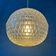 Mid-century crystal ball pendant in acrylic glass