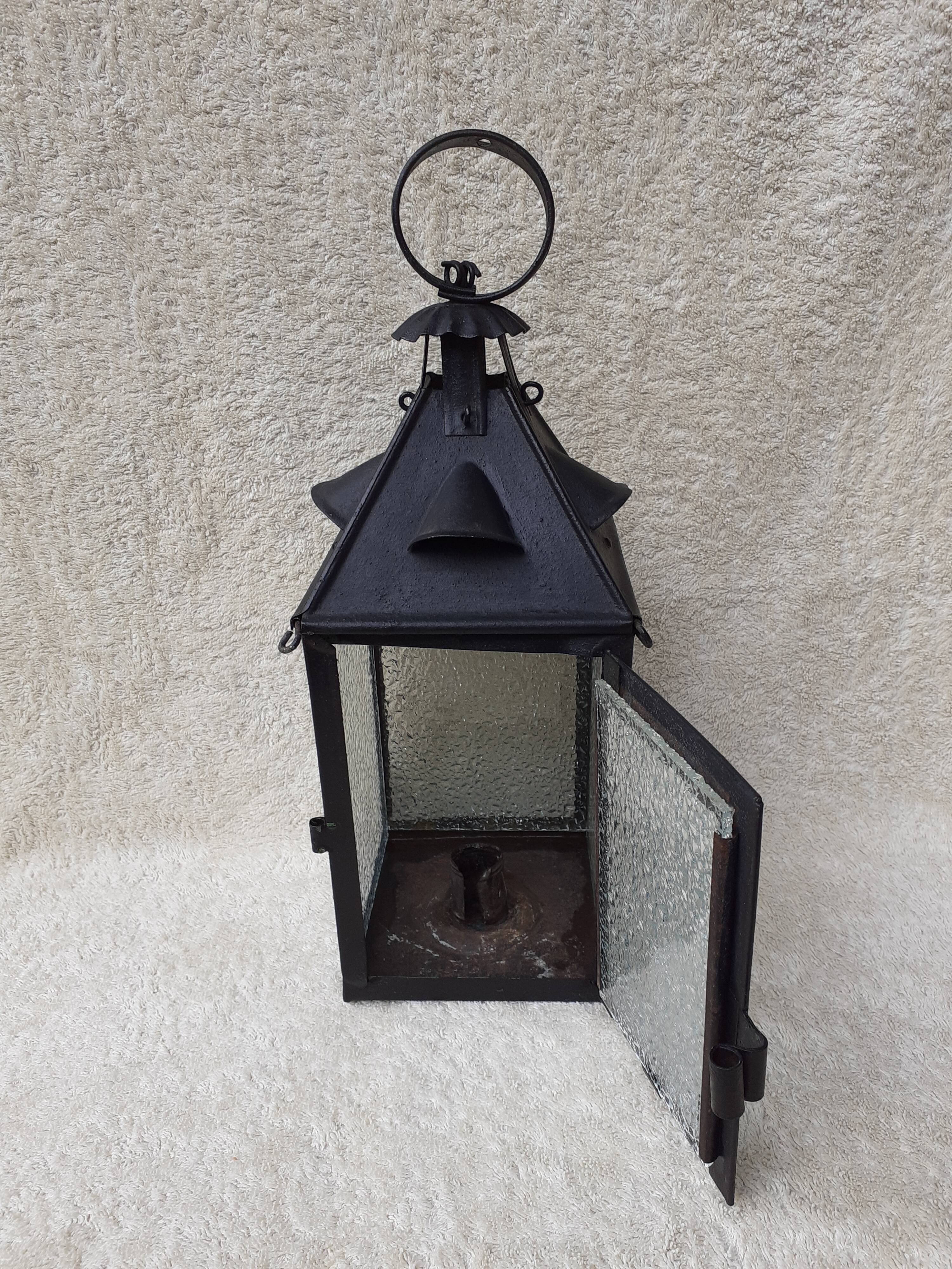 Antique candle lantern