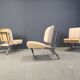 Ensemble de chaises longues sculpturales avec table basse, 1996
