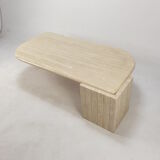 Italian travertine coffee table, 1980s