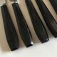 Set of 12 fruit knives in black bakelite