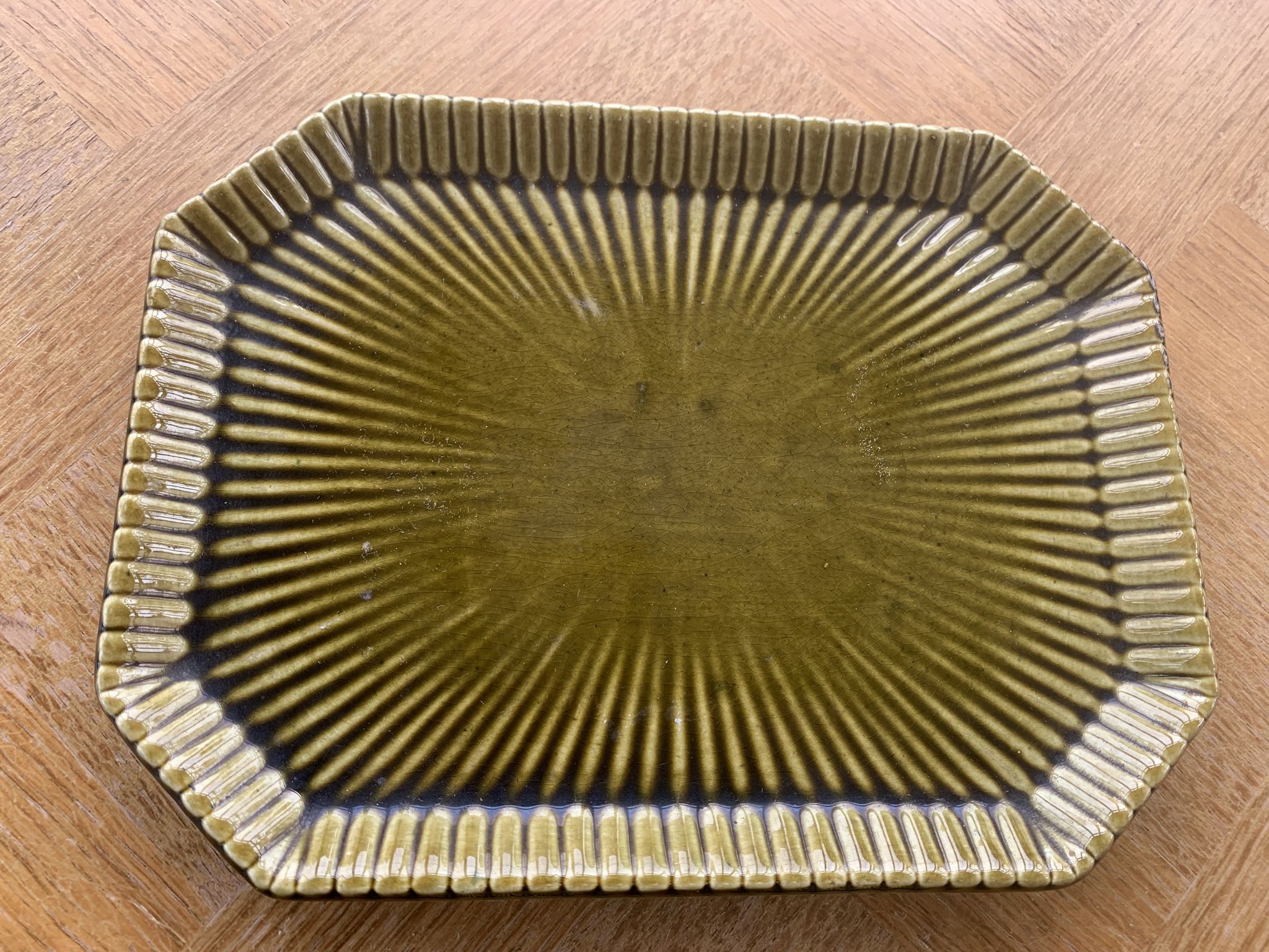 Service slurry art deco composed of a Tray, two pots and a small old and collector's dish