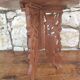 Old small carved wooden table