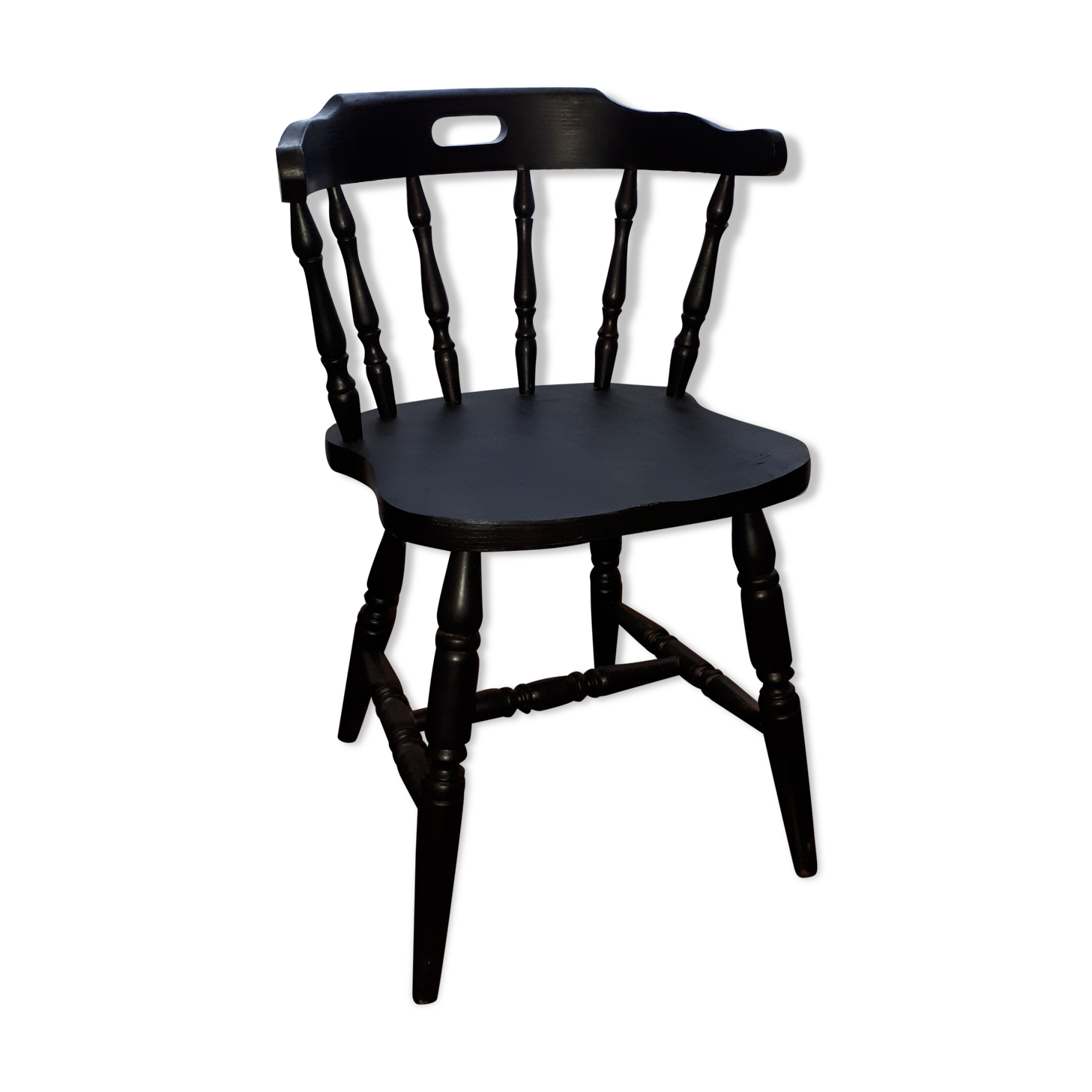Black saloon chair