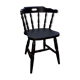 Chaise saloon noir
