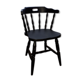 Chaise saloon noir