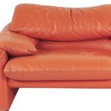 Cassina Maralunga leather sofa