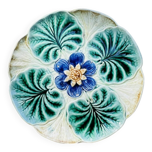 assiette en barbotine