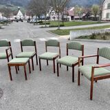 Scandinavian chair series armchair ottoman chair in rosewood