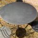 Silver moon table and chairs set fermob designer mourgue