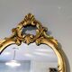 Antique gold baroque mirror 60 x 48cm