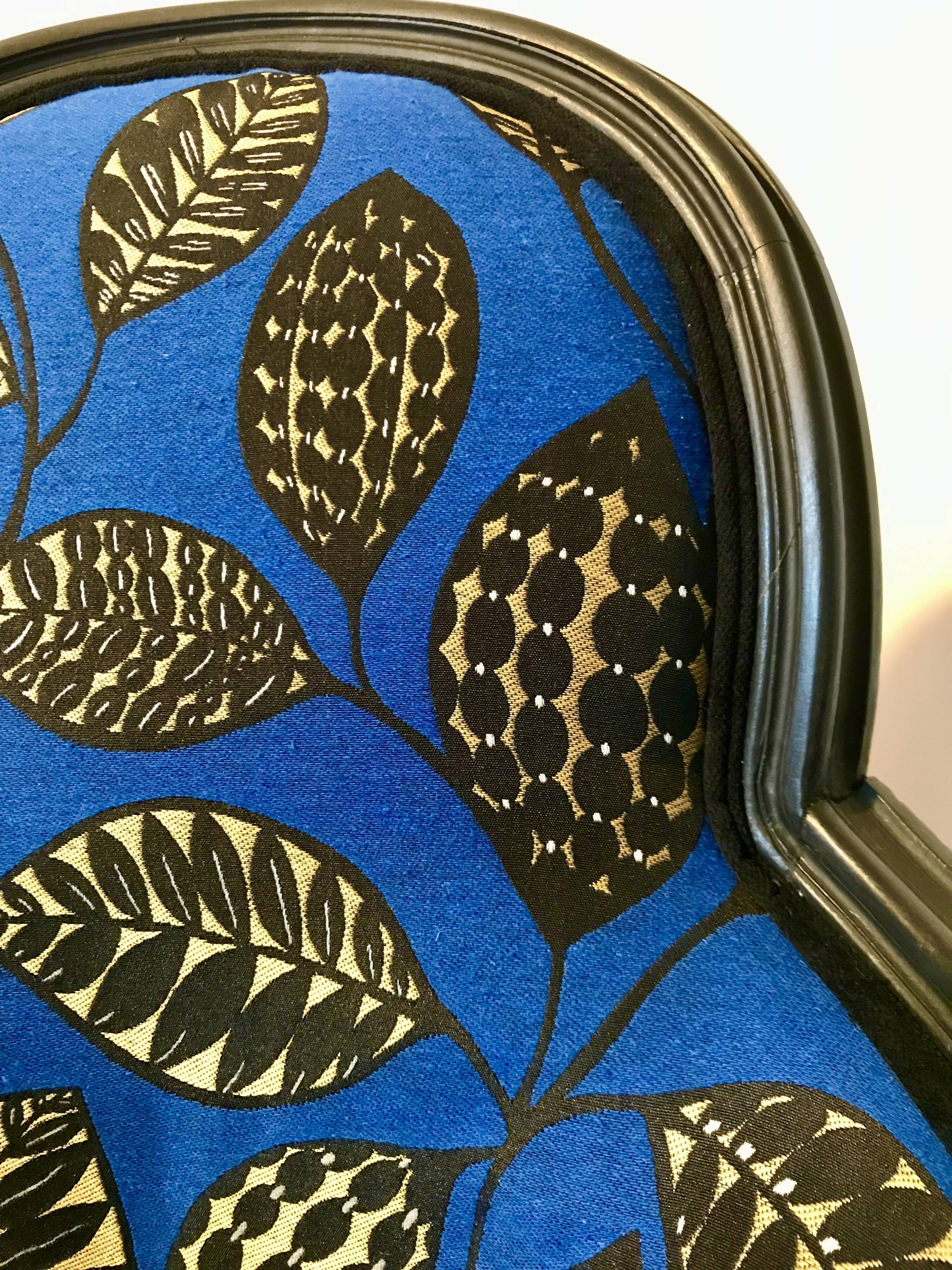 2 fully restored antique bergère armchairs