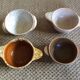 4 stoneware bowls