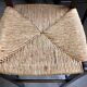 Tabouret de bar 4x vintage jonc brocante