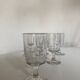 Set de 6 verres de campagne 19e rouleau à pied