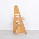 Lundi-sit adjustable wooden chairs, Lundia 1980s