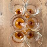 Set of 6 Luminarc white wine glasses Antique model